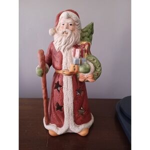 Vintage 1987 Christmas Memories by Mann Santa Claus Porcelain Figurine